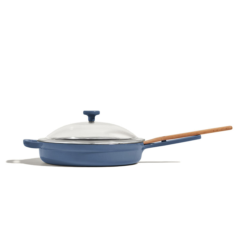 Cast Iron Always Pan, Blue Salt-1