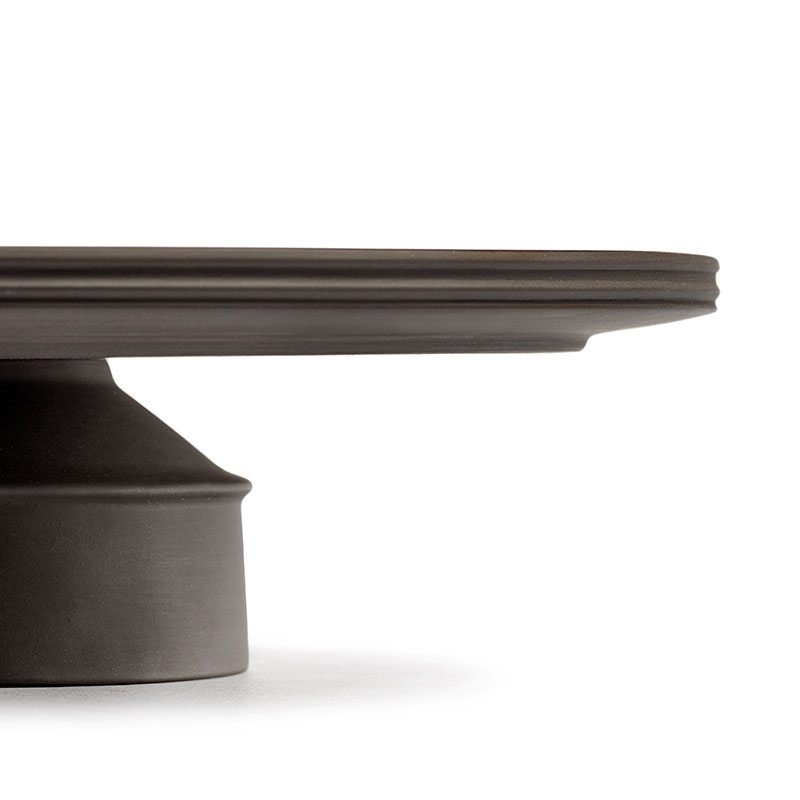 Dune Cake Stand, D33cm, Slate-3