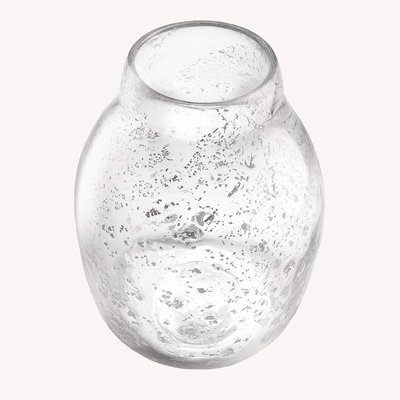 MOLTEN 1090 FLECK Vase, H16.5cm, Silver-3