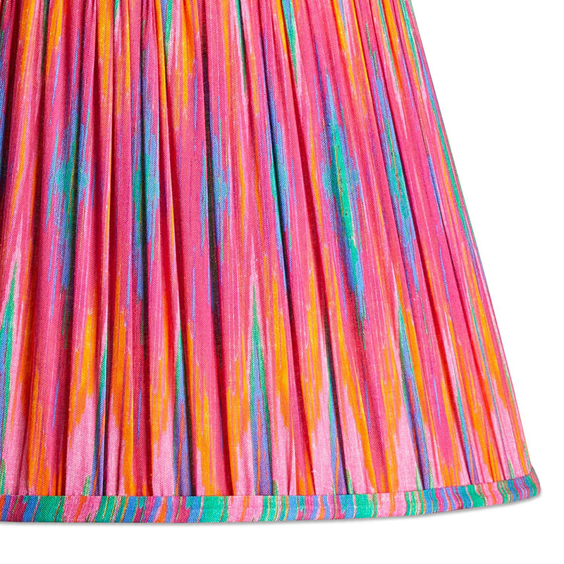 Straight empire Shade, 40cm, pink Ikat by Matthew Williamson-2