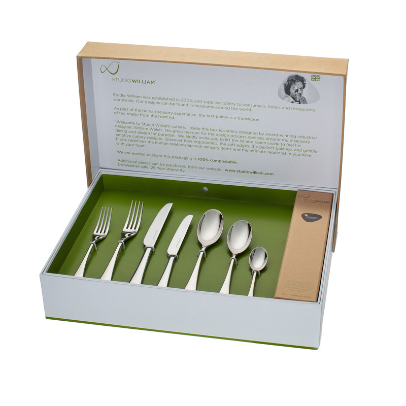 Tilia Crackle 42 Piece Cultery Set, Mirror Finish-1