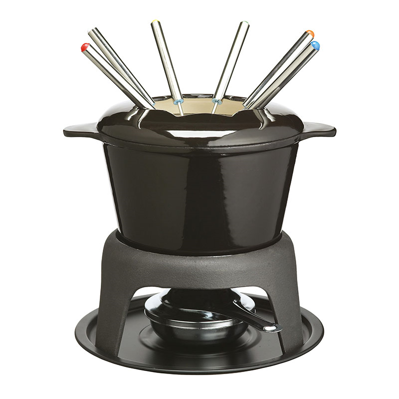 Fondue set, black-0