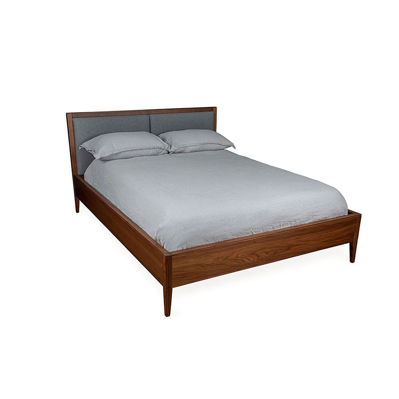 Lars King Size Bed, Grey and Walnut-2