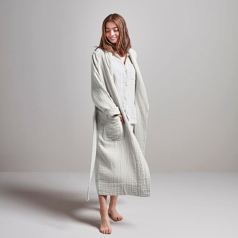 The Dream Cotton Robe, Extra Small, Clay-2