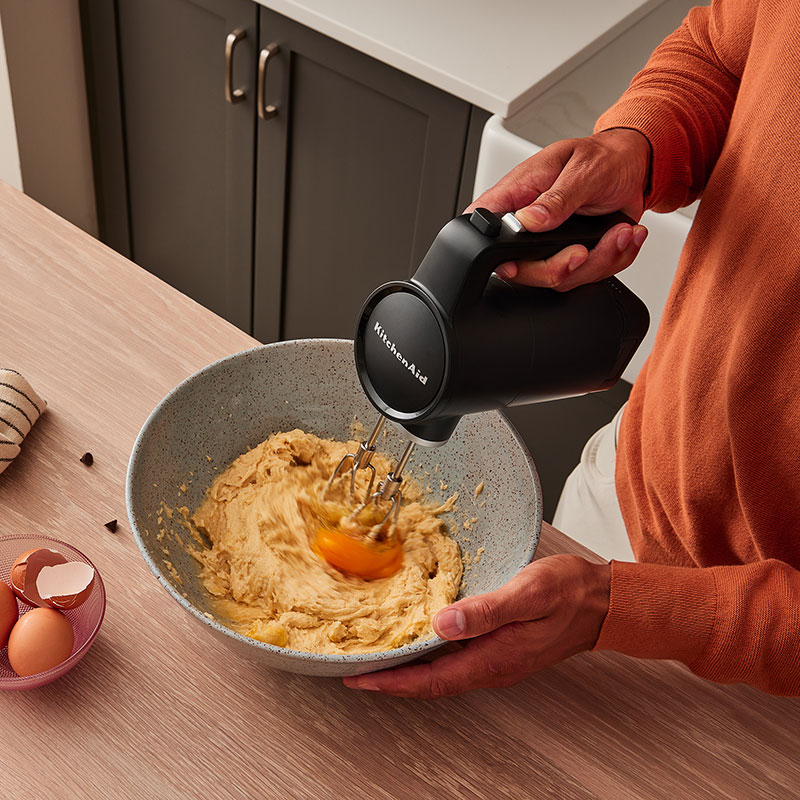 Cordless Hand Mixer Battery Included, Matt Black-0