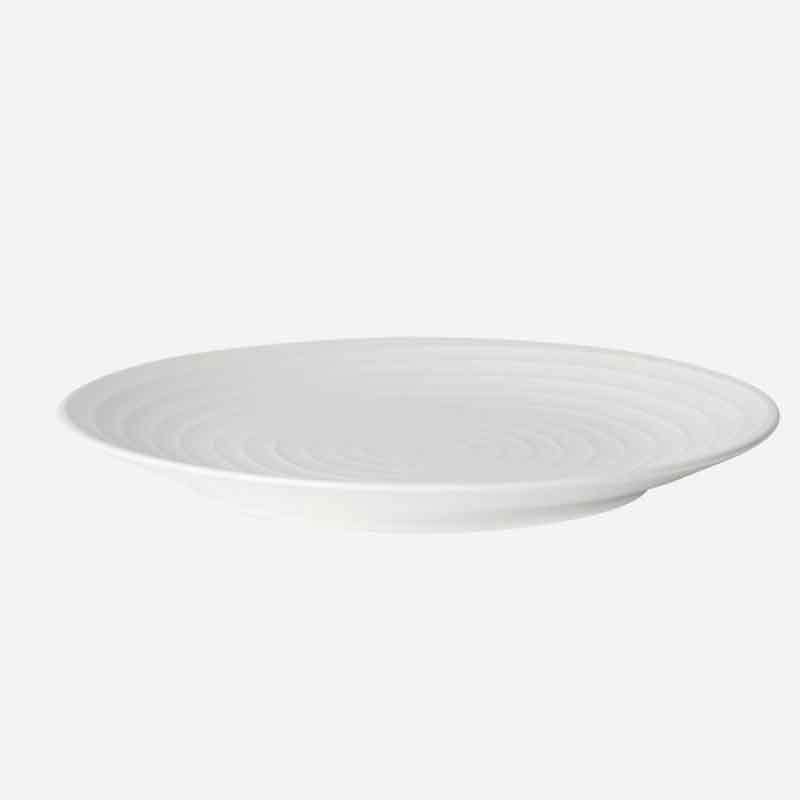 Blond Salad plate, 22cm, White Stripe-0