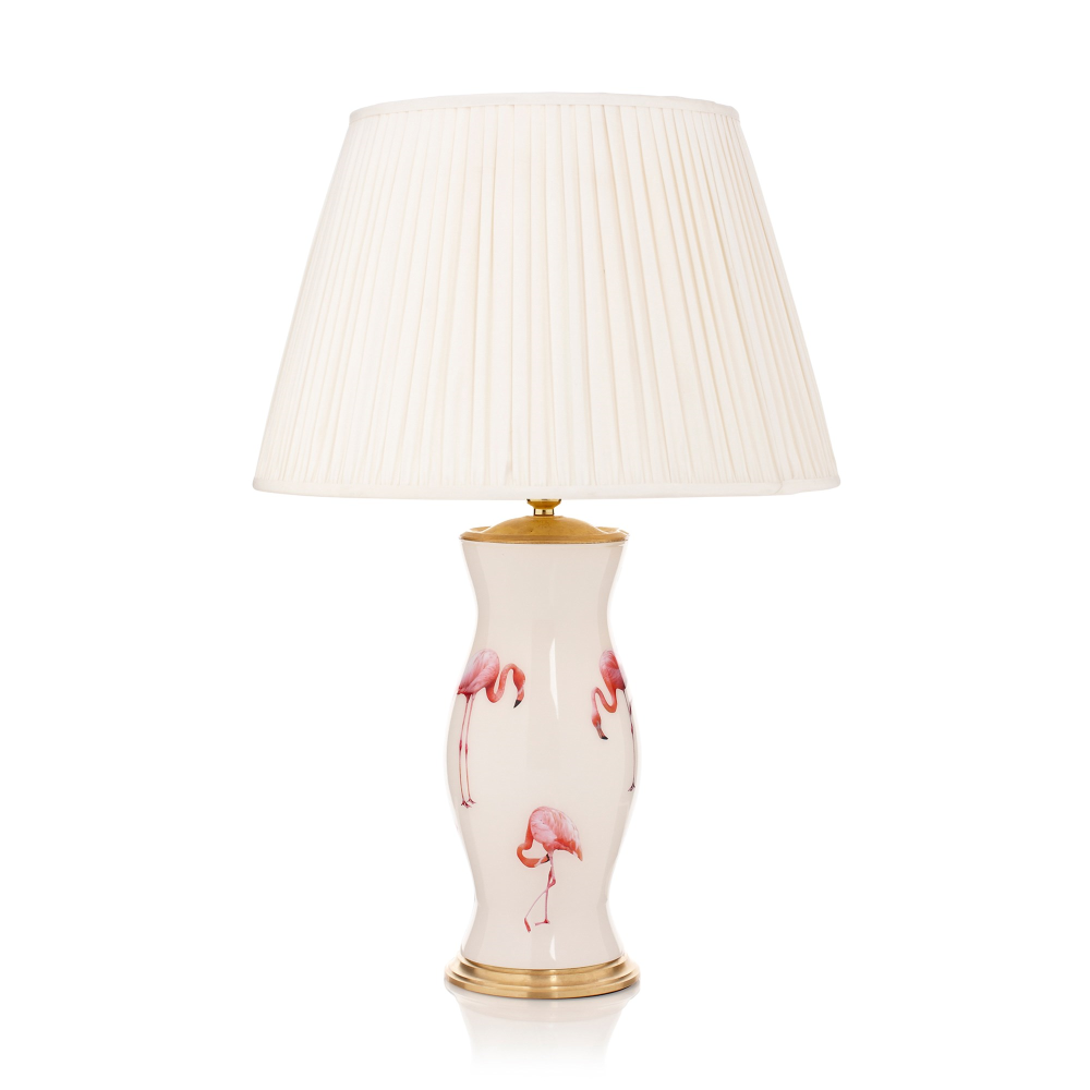 The Pink Ladies Lamp with pleated shade, 63 x 40cm-0