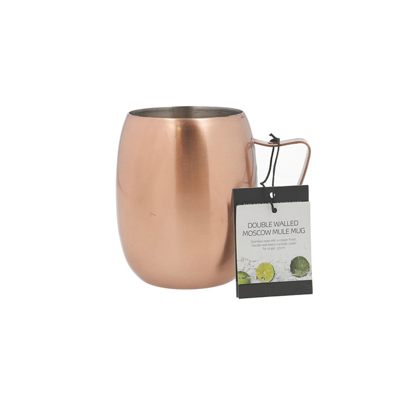 Moscow Mule Mug, 550ml, Double Walled Copper Finish-3