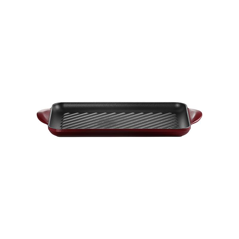 Cast Iron Rectangular Grill, 32cm, Garnet-0