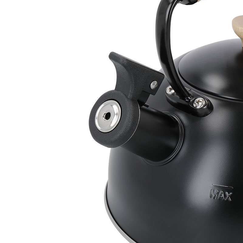 Whistling Kettle Wood Handle, 2.5L, Black-6