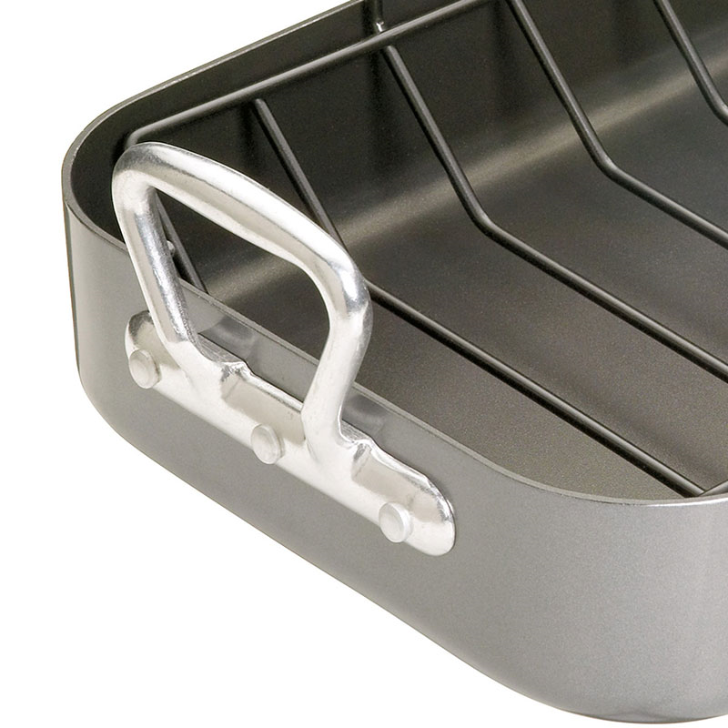 Non-stick roasting tin with rack, 40 x 28cm, Premium-5