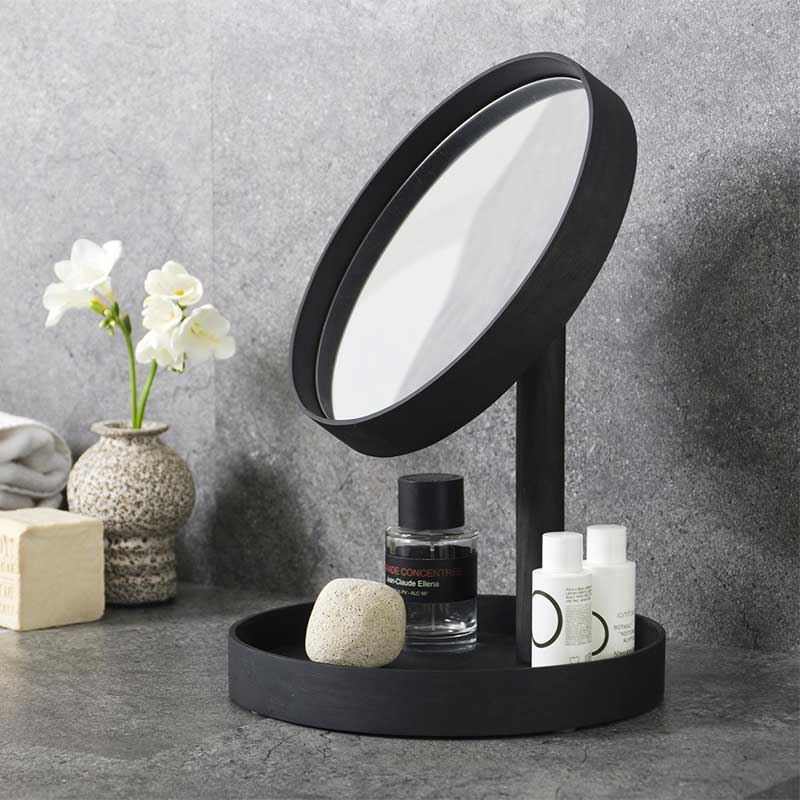 Look Magnify Mirror, H37 x D25cm, Black-0