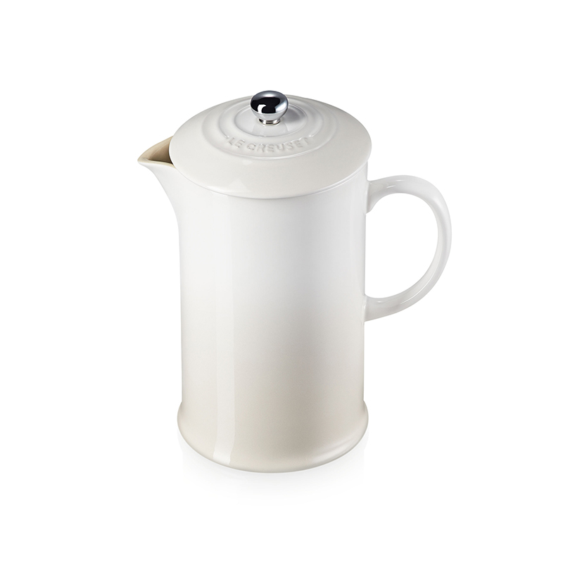 Stoneware Cafetiere, 1 litre, Meringue-0