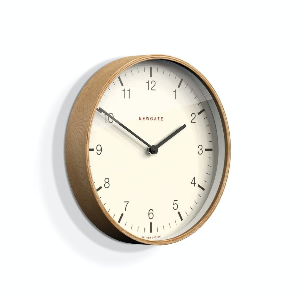 Mr Clarke Wall clock, Dia28cm, Pale Wood Finish-0