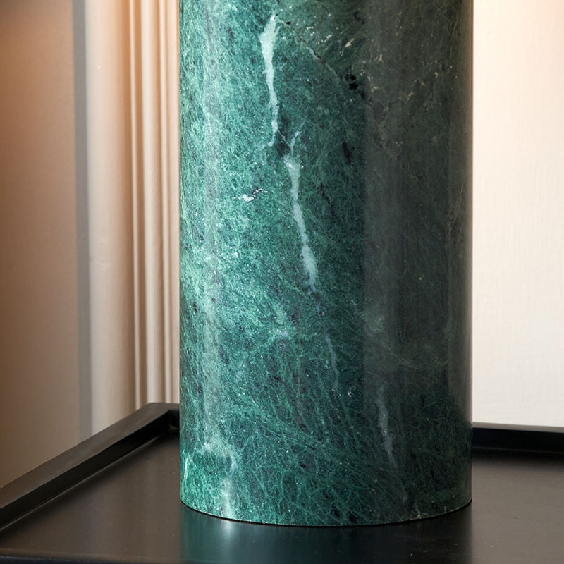 Kiorini Table Lamp Base, H35cm, Green Marble-7