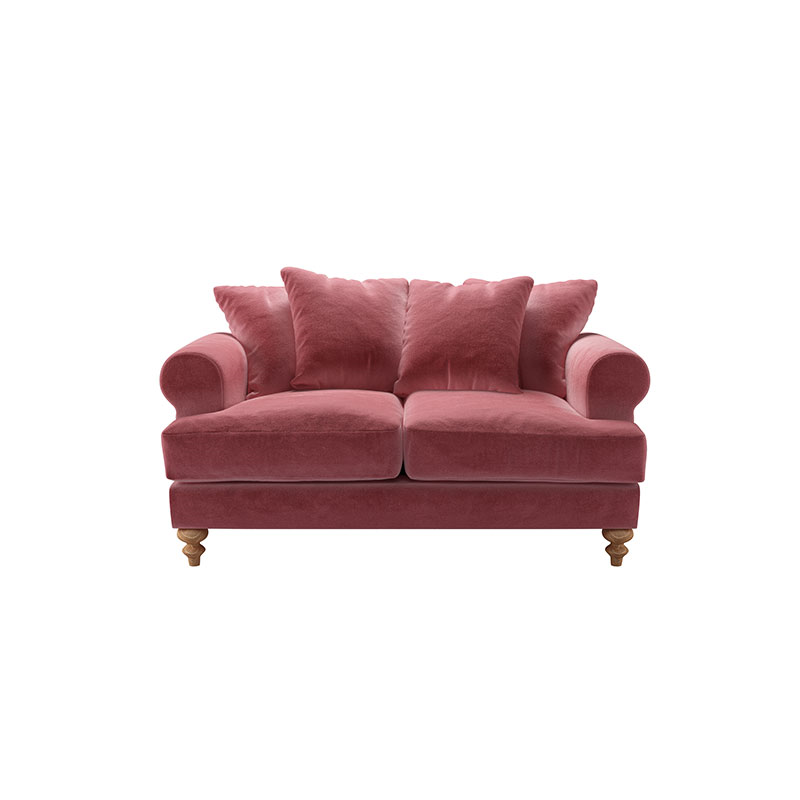 Teddy Two Seater Sofa, Dusty Rose-0