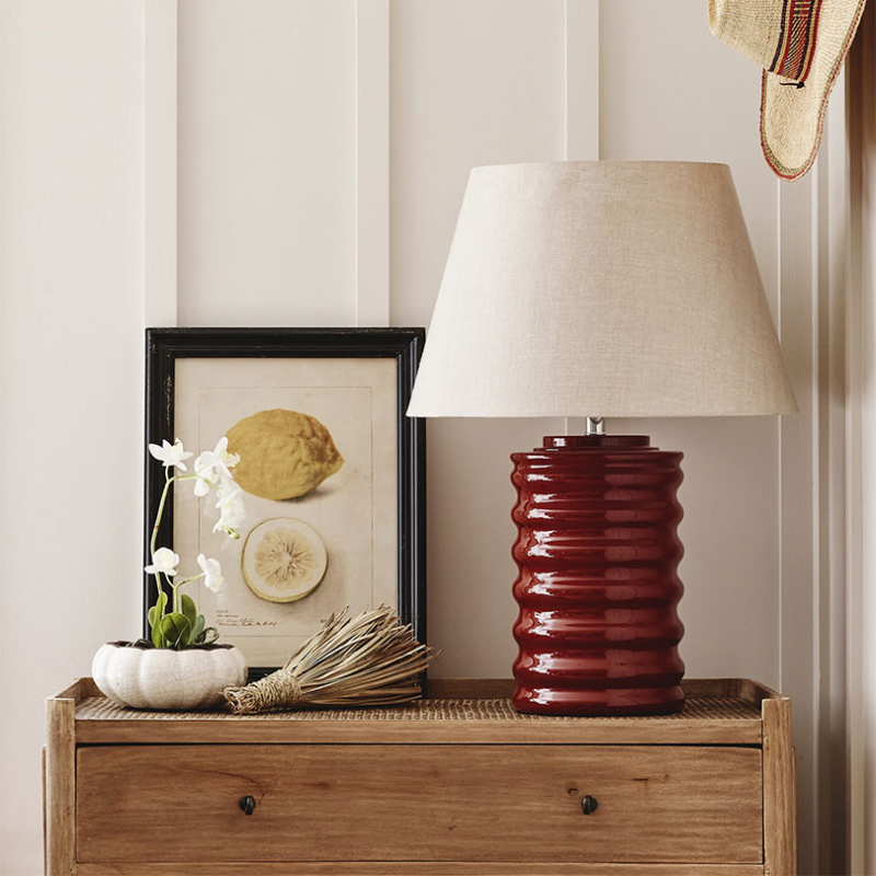 Housenka Lamp Base, H47cm, Red Madder-0