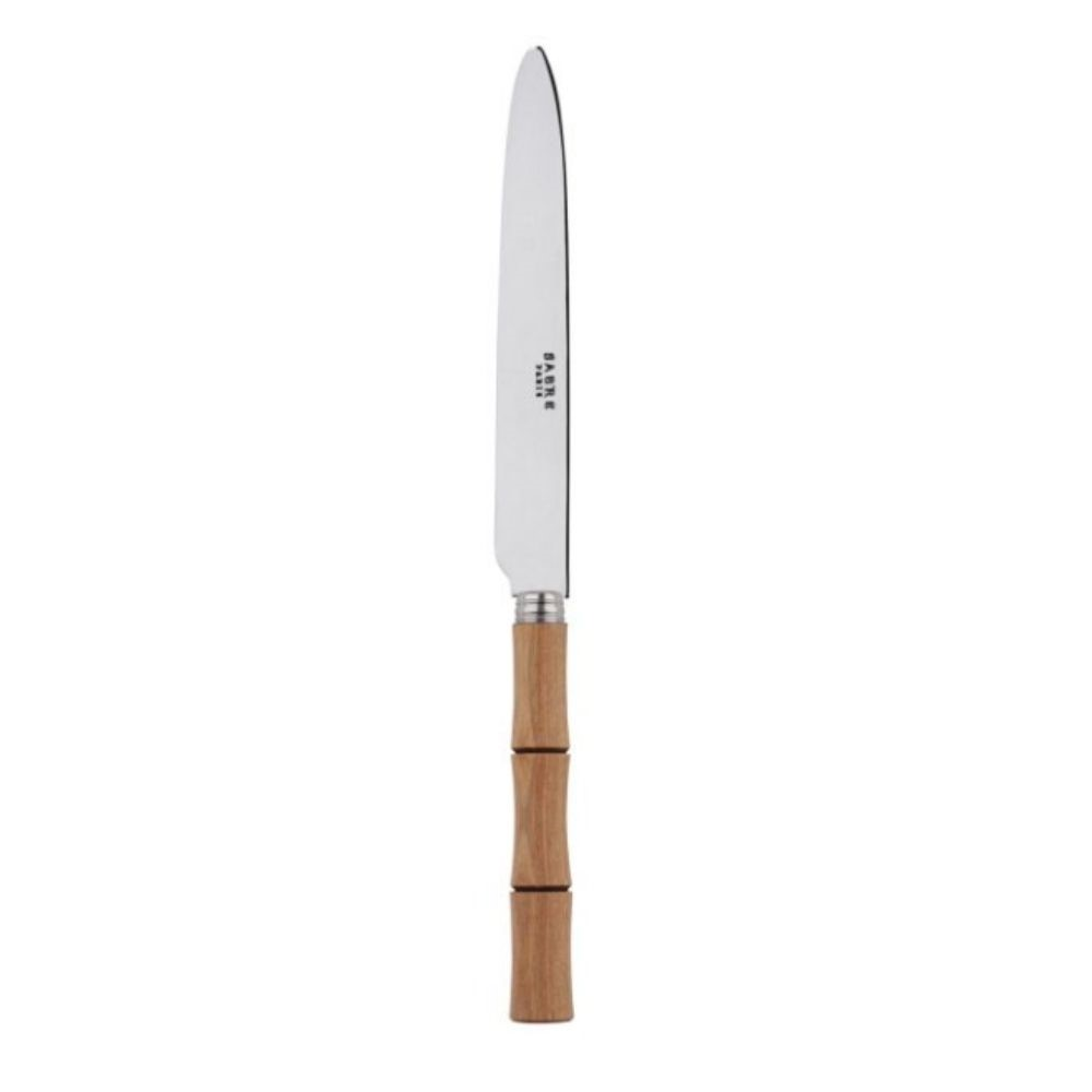 Bamboo Dinner Knife, L24cm, Light Press Wood-0