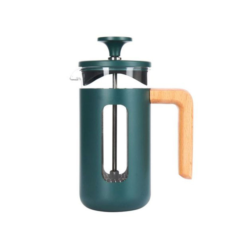 Pisa Stainless Steel Cafetière, 3 Cup, Green-3