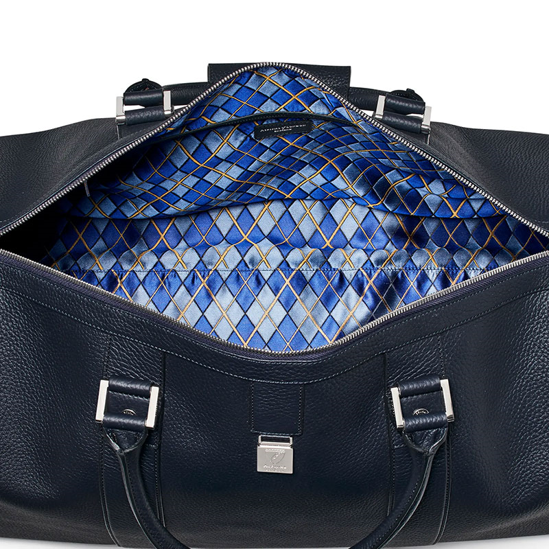 Boston Travel Bag, Navy Pebble-6