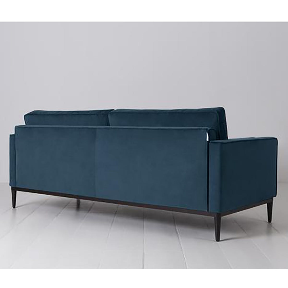 Model 02 3 Seater Velvet Sofa, Teal-2