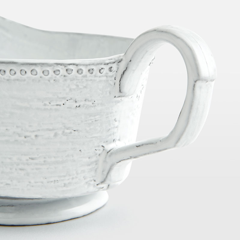 Hillcrest Gravy Boat, White-1