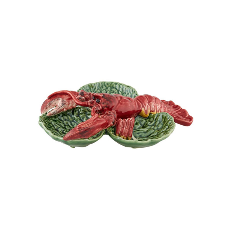 Cabbage with Lobster Appetizer Plate, W24.8 x L30cm, Green-0