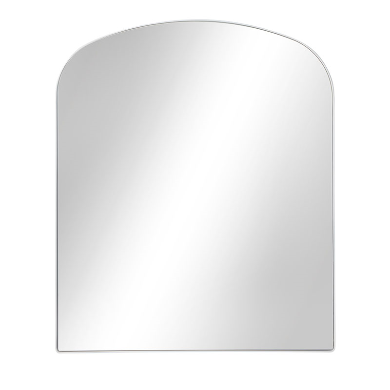 Chiltern Fine Metal Mantle Mirror, White-1