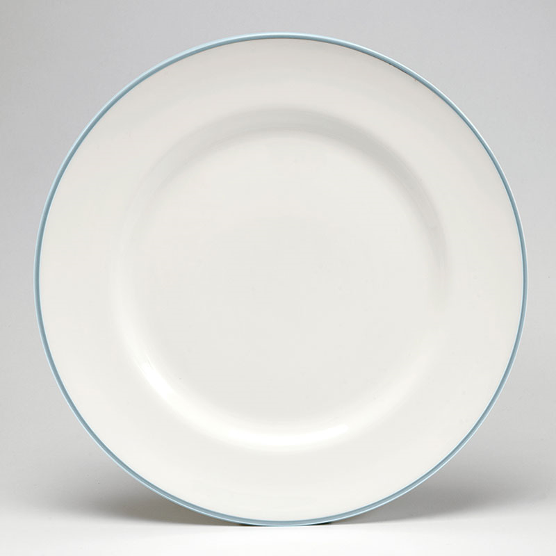 Dinner Plate, D26cm, Duck Egg Rim-0