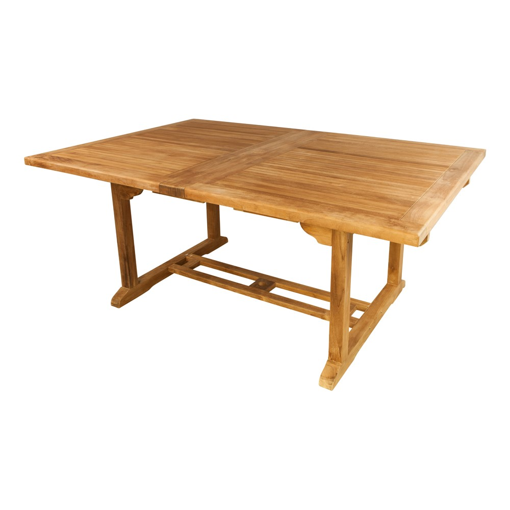 Orchid Rectangular Extending Table, L150-210cm, Teak-1