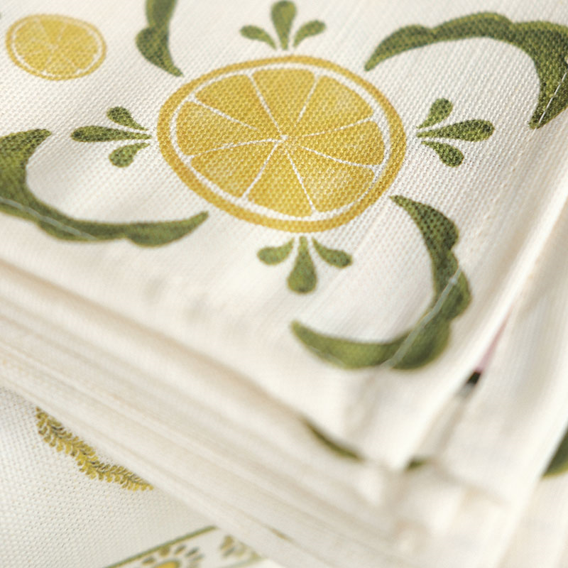 Bell Hutley Napkin, 45 x 45cm, Lemon-4