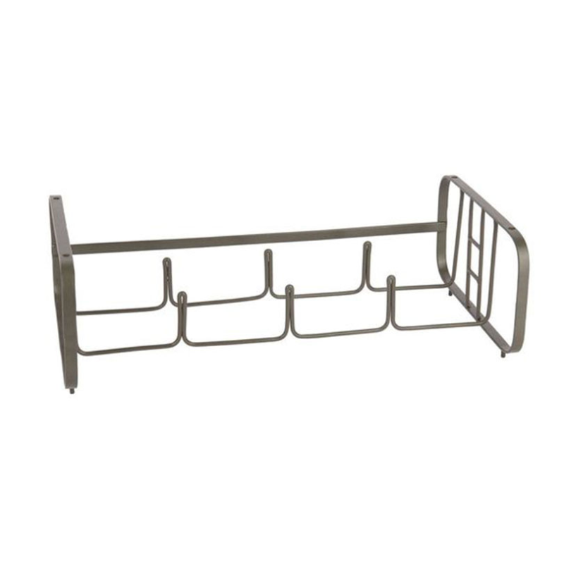 Living Nostalgia 4 Bottle Wire Wine Rack, Soft Grey-0