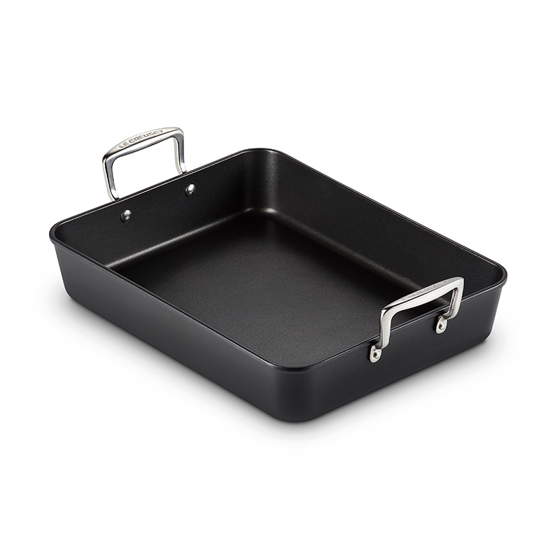 Toughened Non-Stick Rectangular roaster, 35cm-2