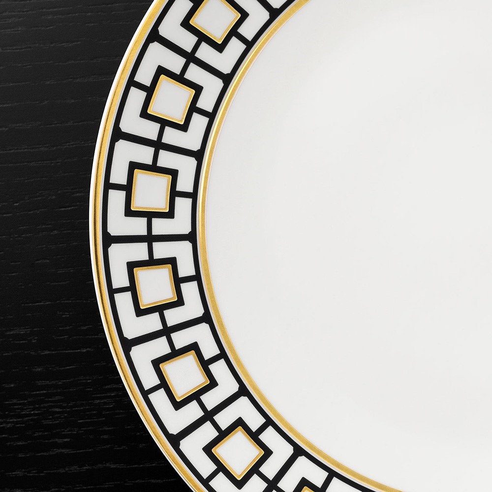 MetroChic Dinner Plate, D27cm, gold/multi-2