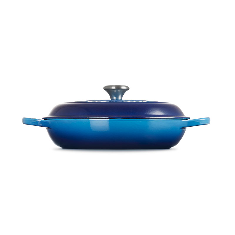 Signature Cast Iron Shallow Casserole, 30cm, Azure-4