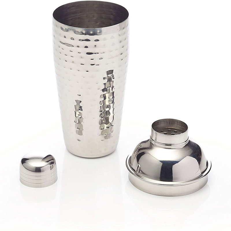 Luxury Cocktail Shaker, 700ml, Hammered Metal-2