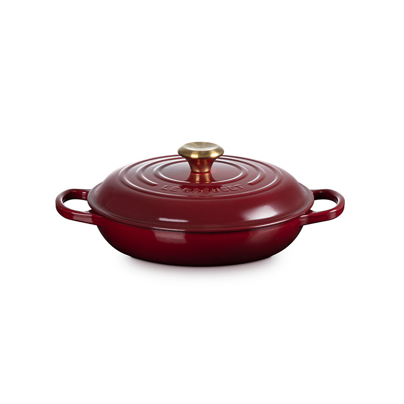 Signature Cast Iron Shallow Casserole, 26cm, Garnet-0