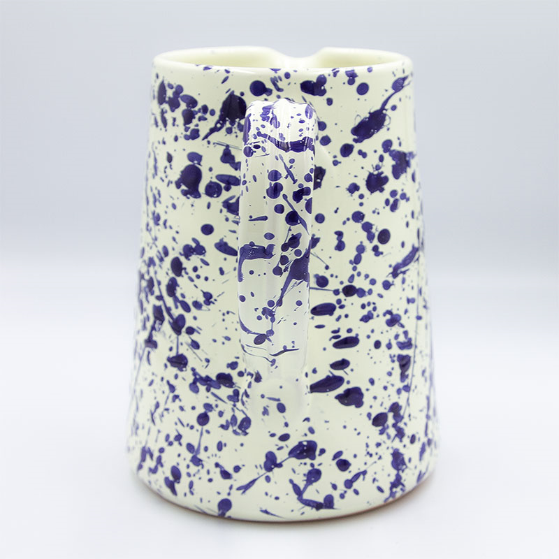 Splatter Jug, H14cm, Blueberry-2