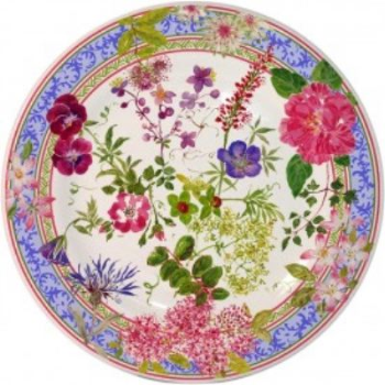 Gien- Millefleurs, Dessert Plate, Set of 4-0