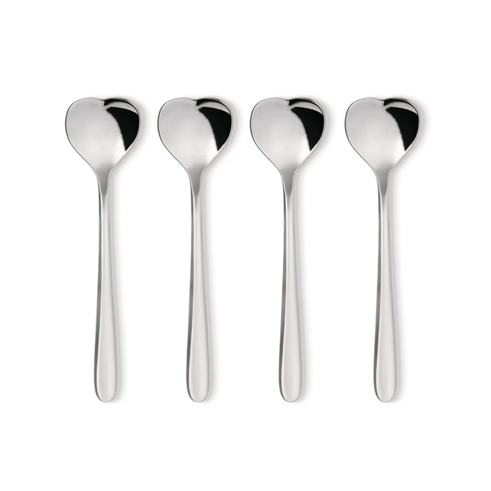 Big Love by Miriam Mirri Set of 4 ice cream spoons, 17cm, Stainless Steel-0