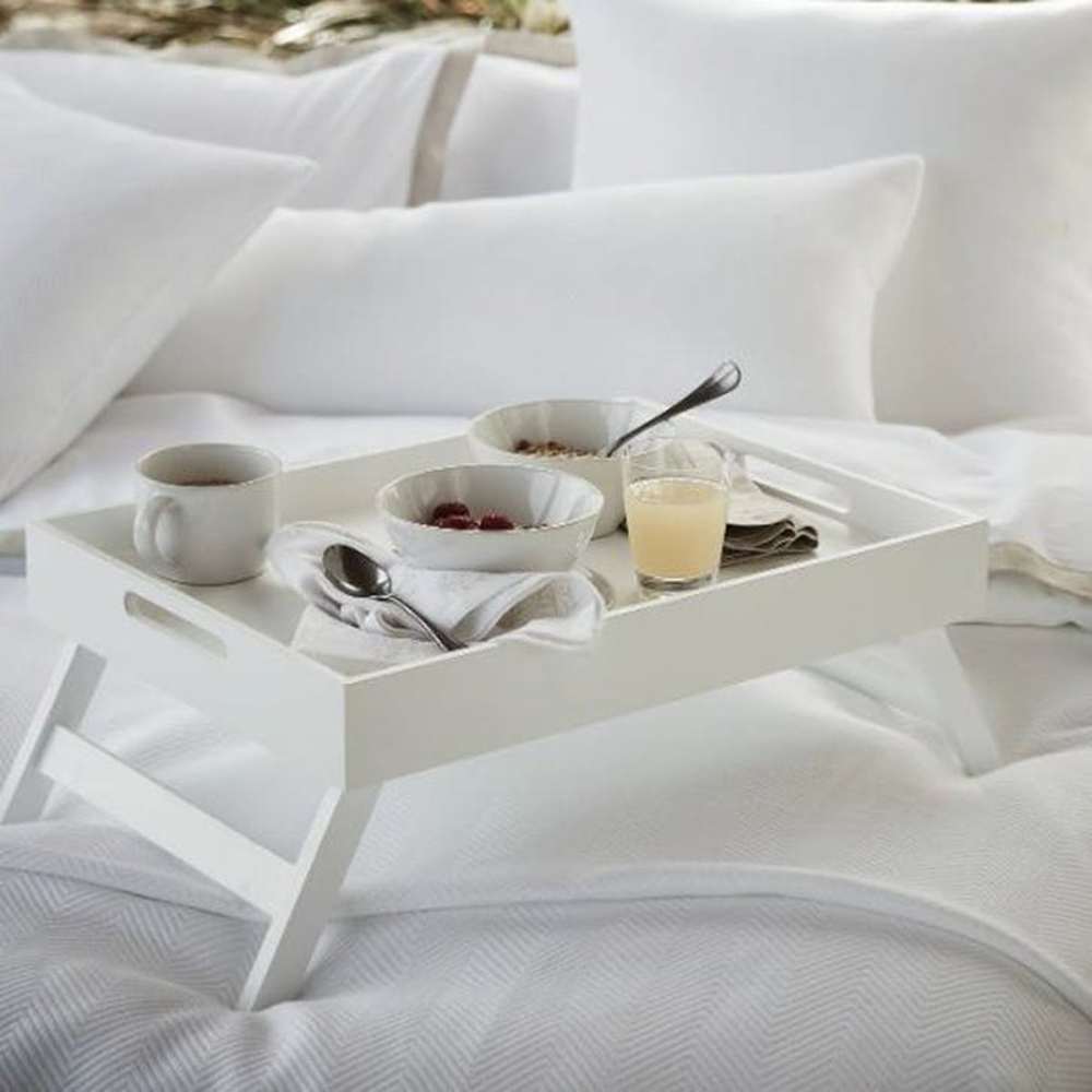 Breakfast in Bed Tray, Matte White-1