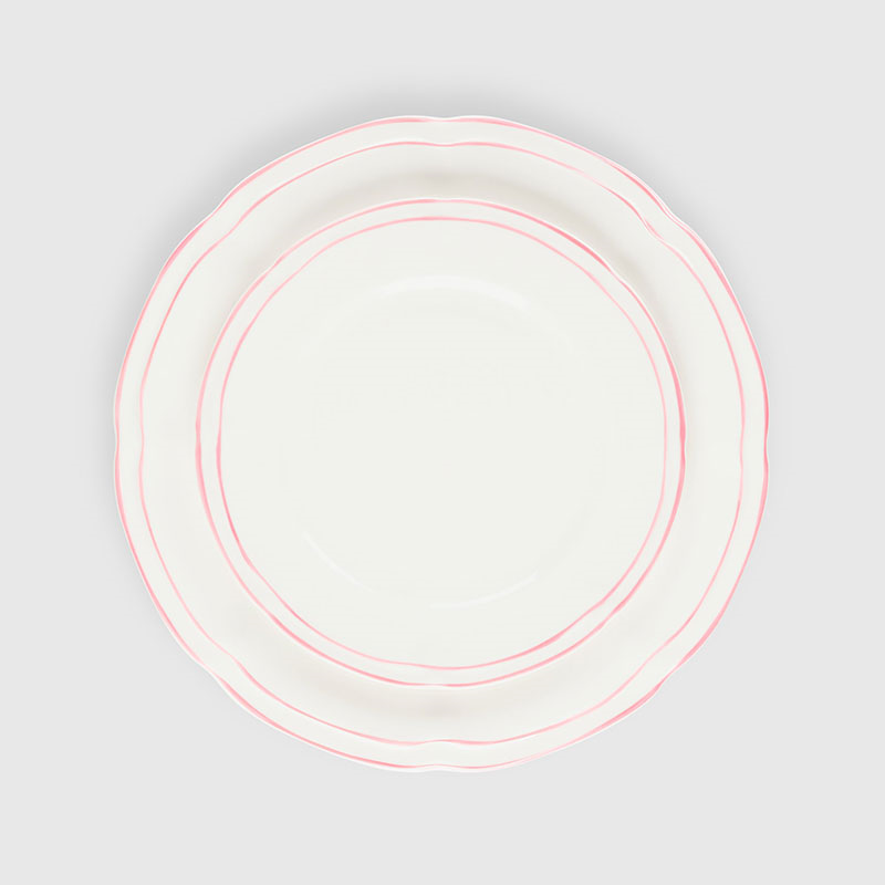 Provence Set of 4 Starter Plates, D21cm, Pink-2