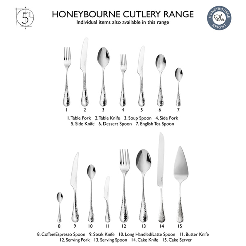 Honeybourne Cake Serving set, Stainless Steel-2