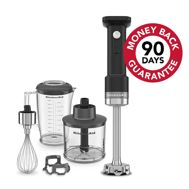 Cordless Hand Blender Plus Accessories Battery Included, Matt Black-5