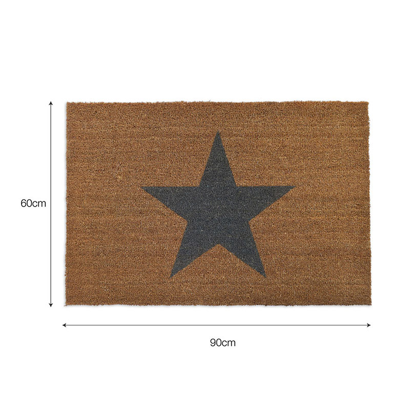 Star Doormat, Small, Natural-2