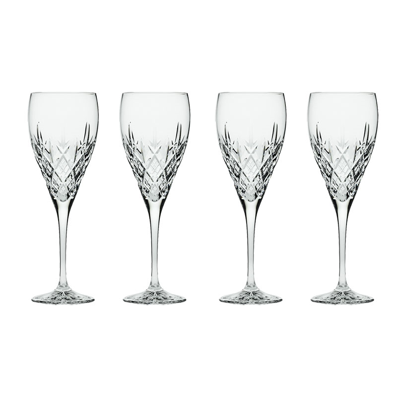 London Set of 4 Wine Glasses, 320ml, Clear-1