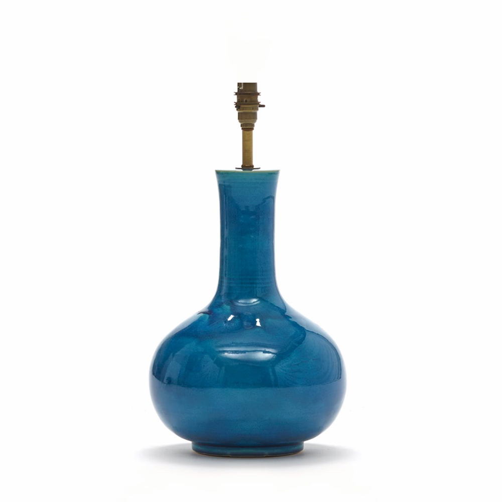 Nellie Table lamp - base only, H34 x W22cm, Turquoise Glaze-1