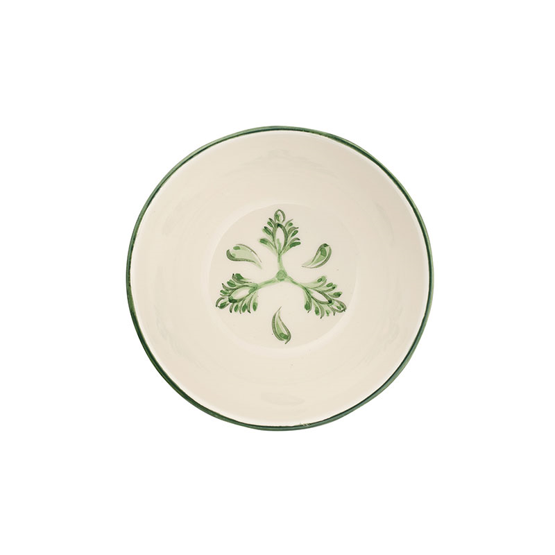 Eleanor Set of 6 Cereal Bowls, 15cm, Forest Green-3