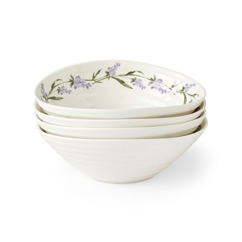 Lavendula Set of 4 Cereal Bowls, D18.5cm, Multi-0