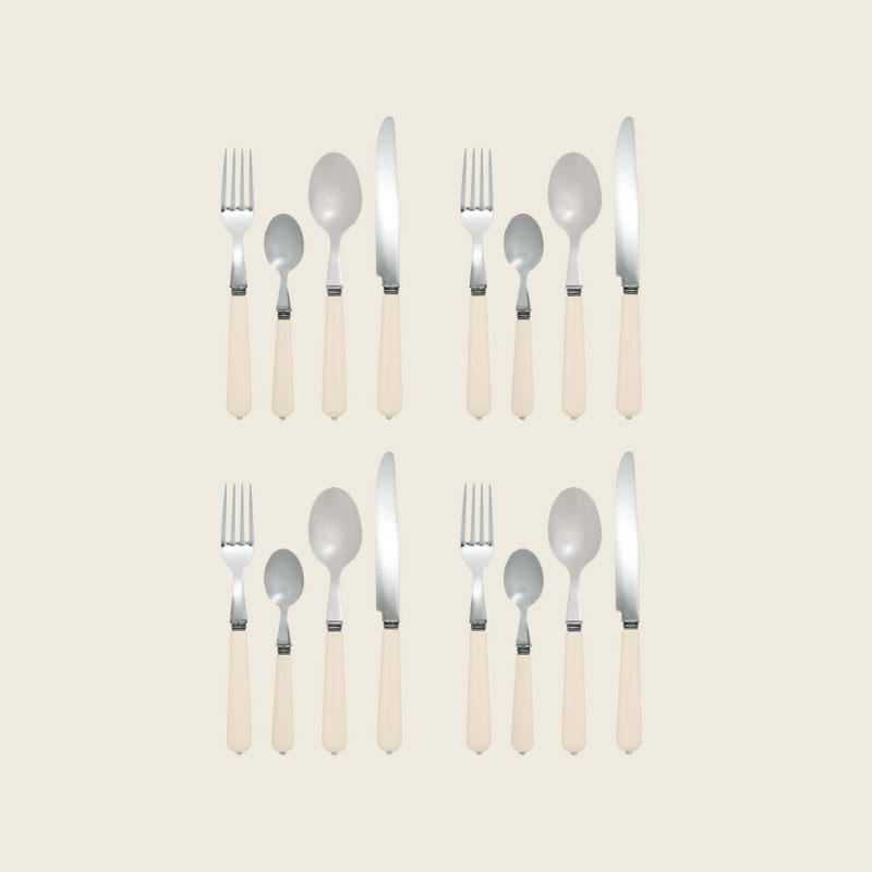 Ivory 16 piece cutlery set-1